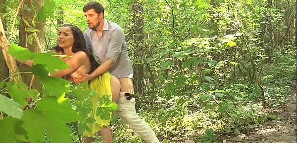  Dane Jones Blowjob and outdoor sex in a summer dress and kitchen quickie